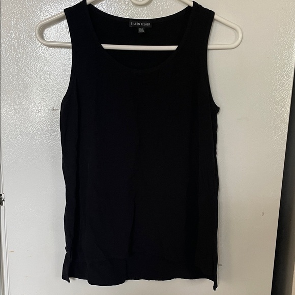 Eileen Fisher XS Classic Black Tank Top - Picture 2 of 6